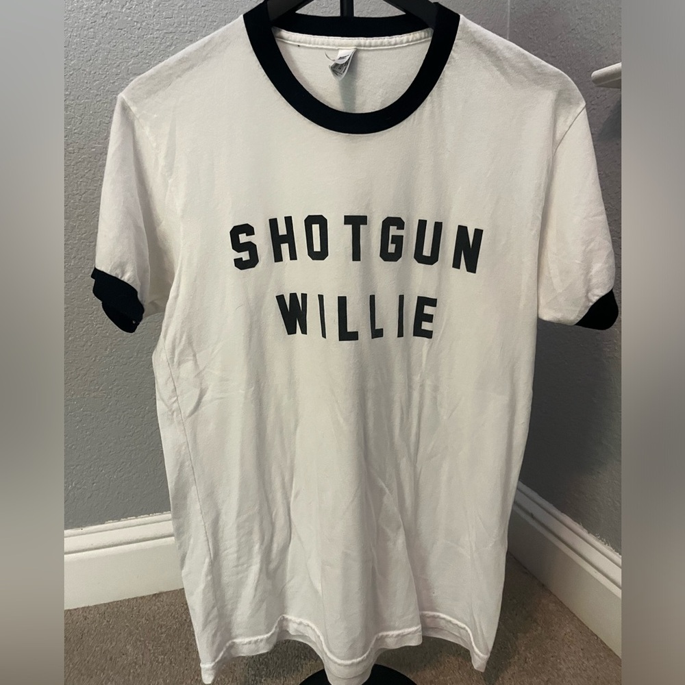 American Apparel Women's Black and White Short Sleeve Tee